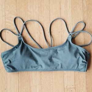 Women's Olive Green Bikini Top, S-M